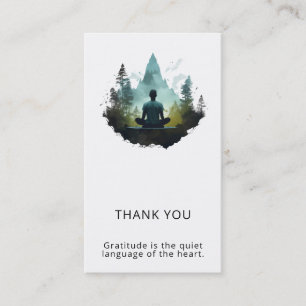 Cartão De Visita Meditação na Floresta   Santuário Florestal