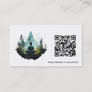 Cartão De Visita Meditação na Floresta Santuário Florestal