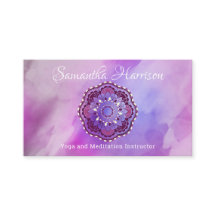 Meditação Yoga Monograma Roxo Mandala Elegante