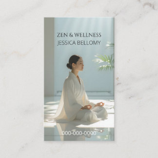 Cartão De Visita Meditação Zen
