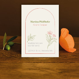 Cartão De Visita Mediterranean & Elegant