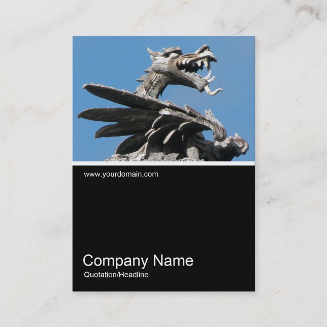 Cartão De Visita Meia e meia 0257 - Dragão, Câmara Municipal, Cardi (Frente)