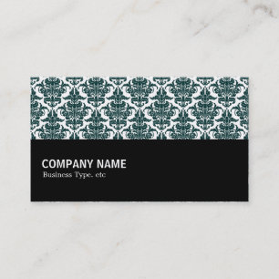 Cartão De Visita Meia-Feira 062 - Dk Green Damask (Damasco Verde)