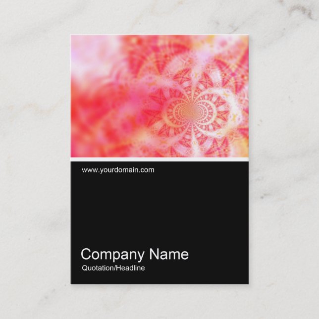 Cartão De Visita Meia &Foto 0123 - Vórtice do Abstrato de Tempo (Frente)