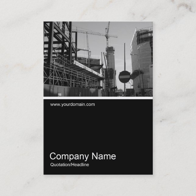 Cartão De Visita Meia Foto 015 - Em Construção (Frente)