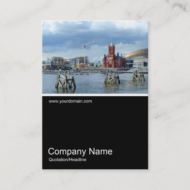 Cartão De Visita Meia &Foto 0166 - Cardiff Bay (Frente)