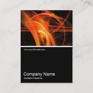 Cartão De Visita Meia Foto 0197 - Abstrato Flame 02