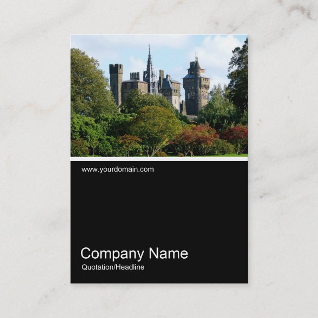 Cartão De Visita Meia Foto 0238 - Cardiff Castle II (Frente)