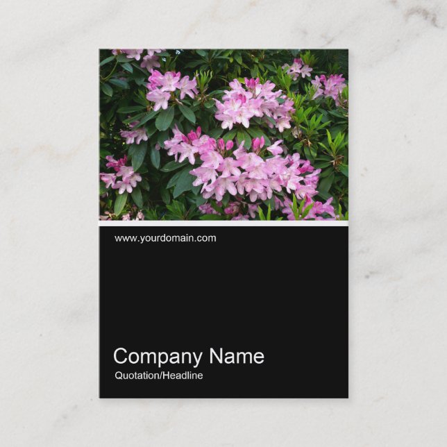 Cartão De Visita Meia &Foto 025 - Rhododendrons (Frente)