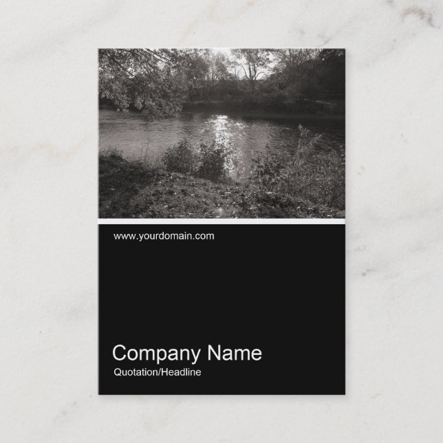 Cartão De Visita Meia &Foto 0268 - Outono no Parque (Frente)