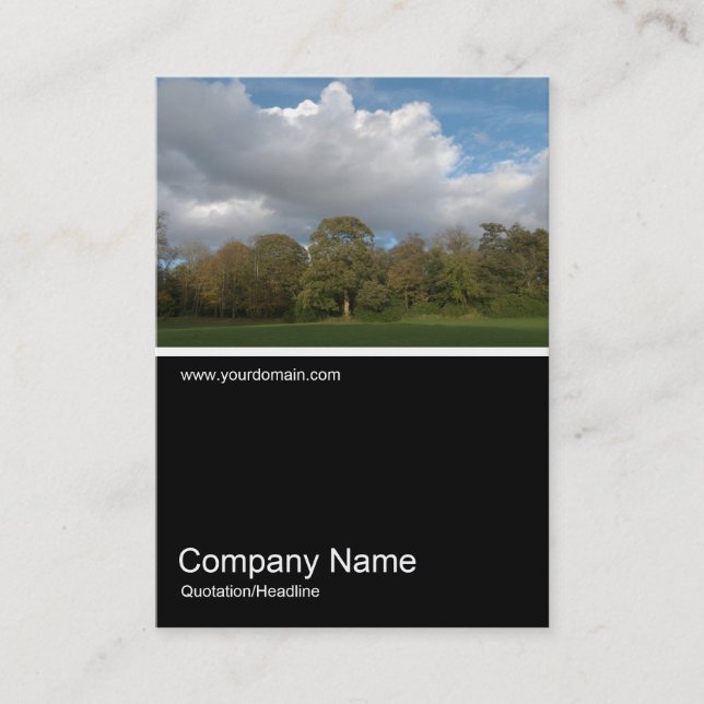 Cartão De Visita Meia foto 0275 - outono no parque (Frente)