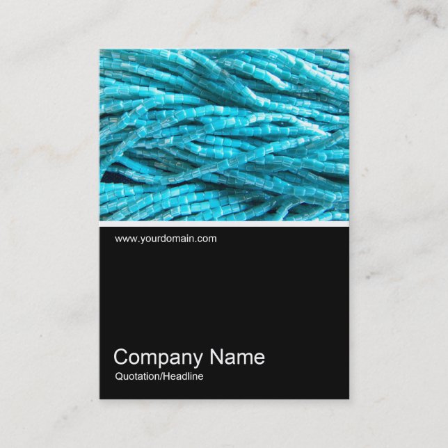 Cartão De Visita Meia &Foto 0278 - Bead Braids (Travões de conta) (Frente)