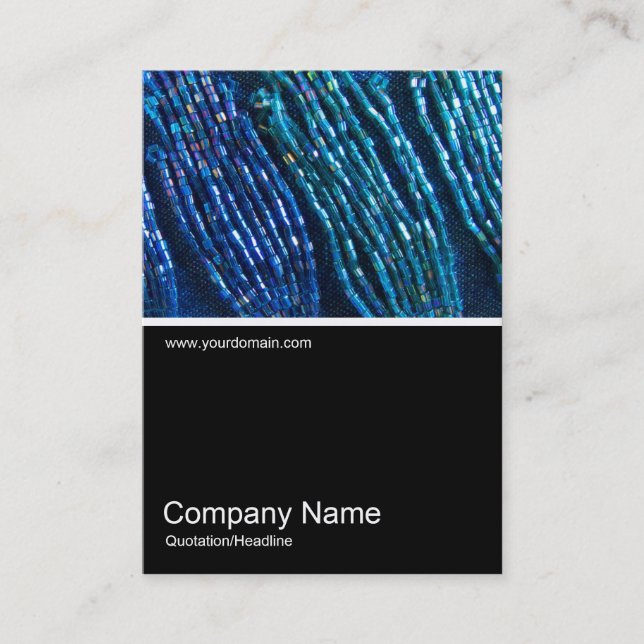 Cartão De Visita Meia &Foto 0279 - Bead Braids (Travões de conta) (Frente)