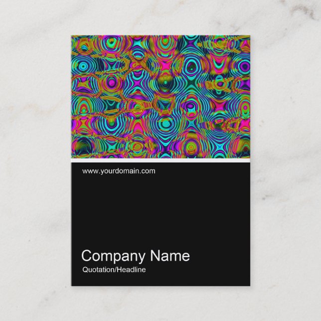 Cartão De Visita Meia Foto 0349 - Fractal Abstrato 191111a (Frente)