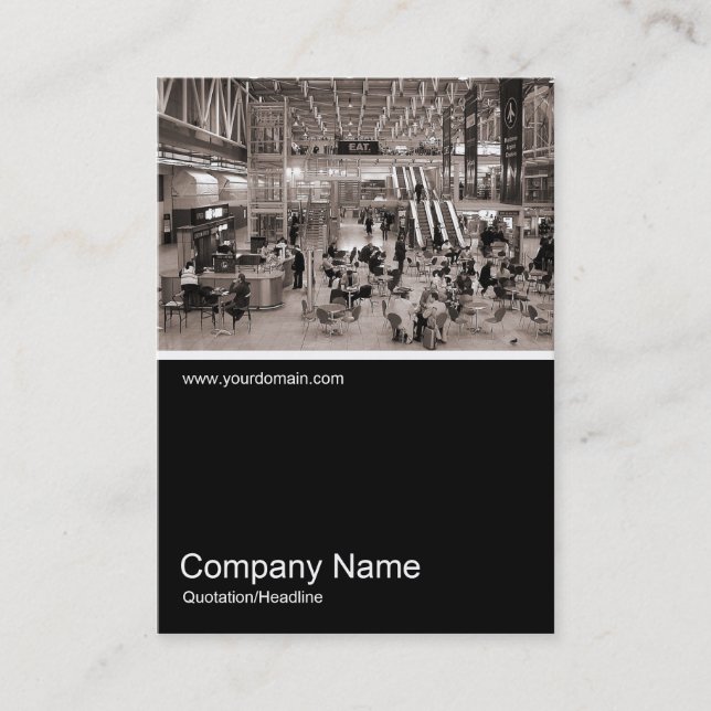 Cartão De Visita Meia Foto 039 - Paddington Station, Londres (Frente)