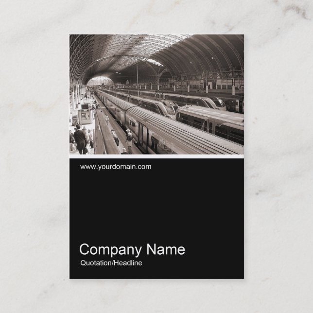 Cartão De Visita Meia Foto 042 - Estação Paddington - Londres (Frente)