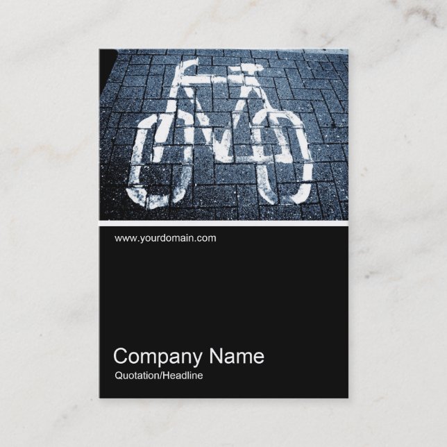 Cartão De Visita Meia &Foto 068 - Bike (Frente)