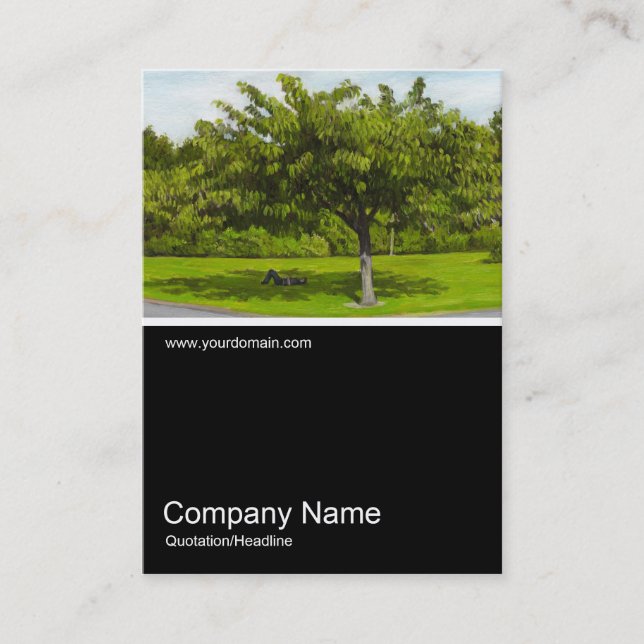 Cartão De Visita Meia Foto 079 - Verão, Petróleo (Frente)