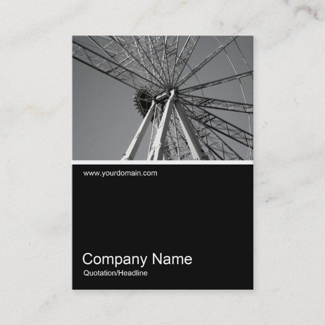 Cartão De Visita Meia &Foto 08 - Roda Grande (Frente)