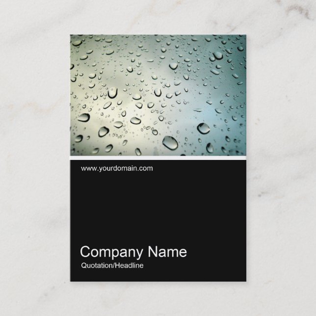 Cartão De Visita Meia &Foto 09 - Chuva na minha janela (Frente)