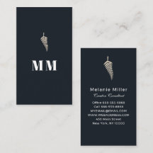 Meia-Noite Chic Naval Botânico Nome Personalizado