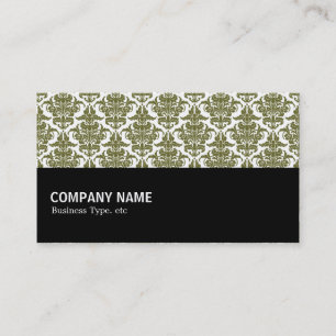 Cartão De Visita Meio caminho 068 - Deep Olive Damask