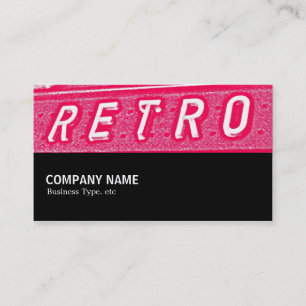 Cartão De Visita Meio caminho 092 - Retro é Neon