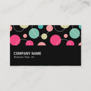 Cartão De Visita Meio caminho - Pontos e círculos 150816