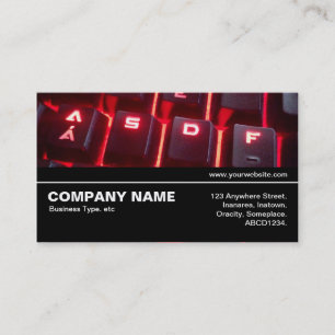 Cartão De Visita Meio caminho V3 - Teclado brilhante