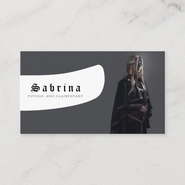 Cartão De Visita Meio Psicológico e Clairvoyant (Frente)