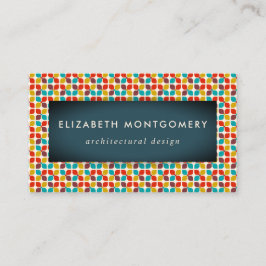 Cartão De Visita Meio século Modern