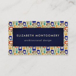 Cartão De Visita Meio século Modern