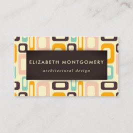 Cartão De Visita Meio século Modern