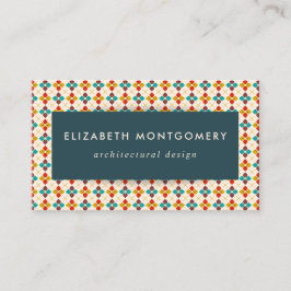 Cartão De Visita Meio século Modern