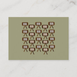 Cartão De Visita Meio século Moderno de Televisão Decorativa