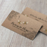 Cartão De Visita Mel Abelhas Fazenda Vintage Kraft Floral Rustic Kr<br><div class="desc">Fazenda de Abelhas de Mel Vintage,  Cartão de visita Kraft Rustic Floral Rustic.</div>
