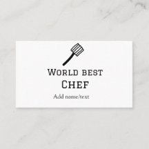 Melhor chef do mundo adicionar nome texto cozinhar