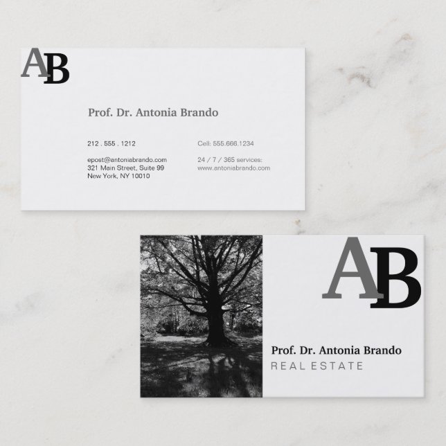 Cartão De Visita Melhor com imagens de retrato (Frente/Verso)