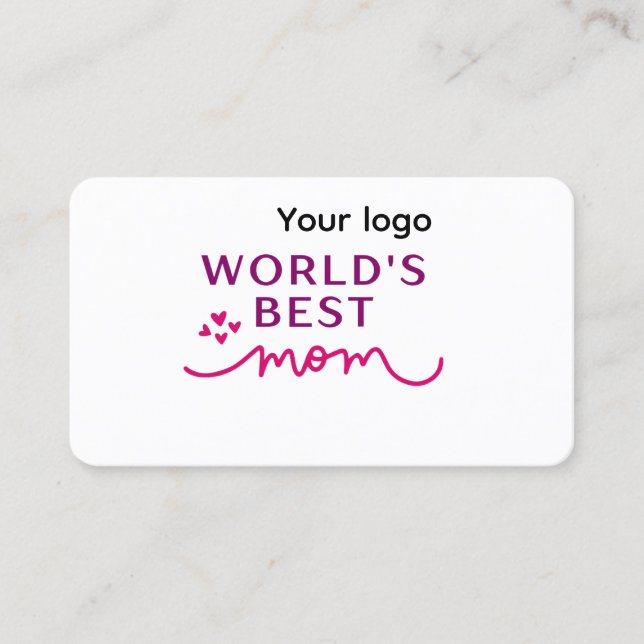 Cartão de visita melhor da mãe (Frente)