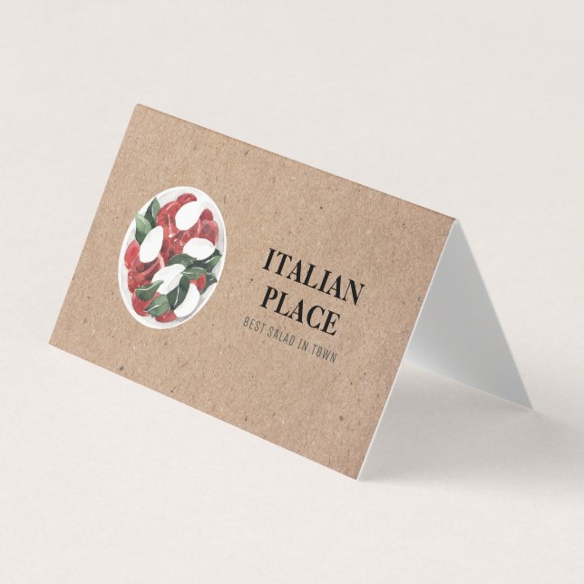 Cartão De Visita Melhor Salada Moderna Em Profissional Urbano (Frente)