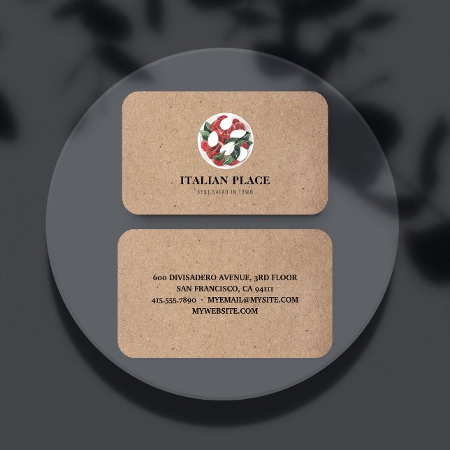 Cartão De Visita Melhor Salada Moderna Em Profissional Urbano (Criador carregado)