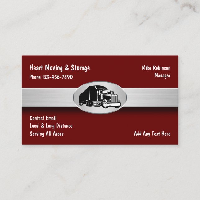 Cartão De Visita Melhor Serviço De Conexão De Armazenamento E Movim (Frente)