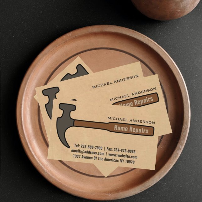 Cartão De Visita Melhoramento e reparação de casas (Criador carregado)