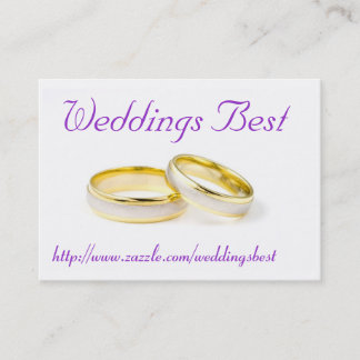 Cartão De Visita Melhores Casamentos