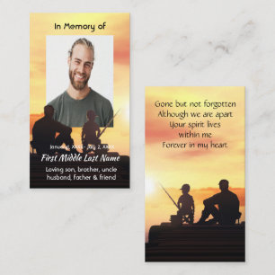 Cartão De Visita Memória Memorial Padre Filho Pescador de Pesca