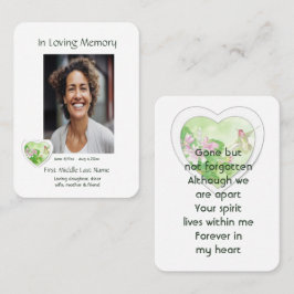 Cartão De Visita Memorial, Celebração da Vida, Serviço Hummingbird