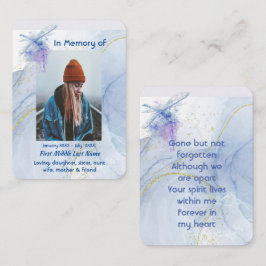 Cartão De Visita Memorial KeepsasaemDragonfly