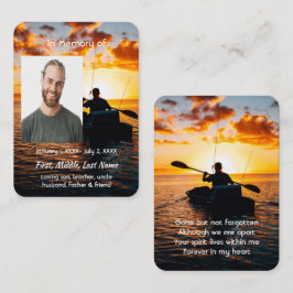 Cartão De Visita Memorial Pocket Card Kayaking Esporte