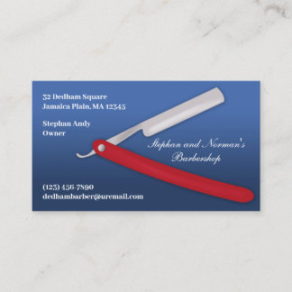 Cartão De Visita Men’s Haircut Barber Business Card Template