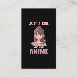 Cartão De Visita Menina Que Ama O Amante De Animes, Manga Cosplay T